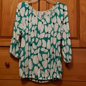 Old Navy three quarter sleeve rayon blouse